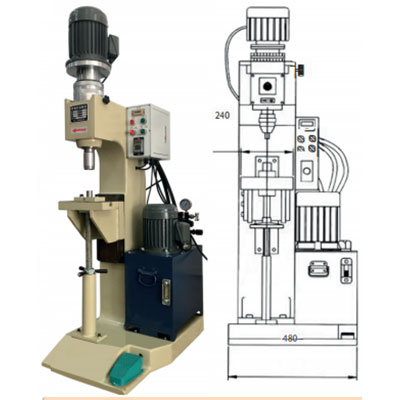 液压旋铆机外形图